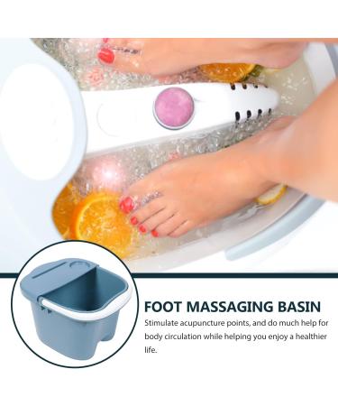 Foot Soak Bath Tub Spa: Basin Big Footbath Bucket Soaker Bowl Pedicure Foot Soak Home Foot Spa Treatment Dead Skin Remover Blue - Buy Online on GoSupps.com