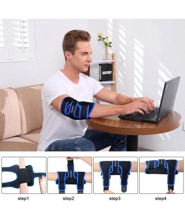 Adjustable Elbow Brace for Cubital Tunnel Syndrome & Ulnar Nerve Entrapment | Stabilizing & Comfortable Immobilizer Support for Pain Relief and Tendonitis | Suitable for Men & Women - Buy Online on GoSupps.com