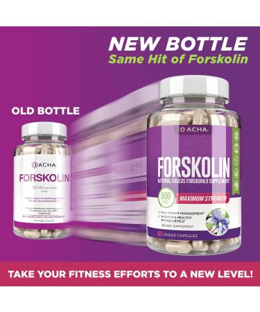 DACHA Natural Forskolin Max Strength 500mg - Keto Diet Pills for Fast Weight Loss - Men & Women - Maximum Slim Look - Rapid Tone - Luna Trim - MD - Buy Online on GoSupps.com
