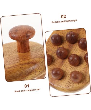 Hapinary Wooden Massage Brush & Comb Set - Handheld Scalp Massager Tool for Relaxation & Hair Care - Buy Online on GoSupps.com