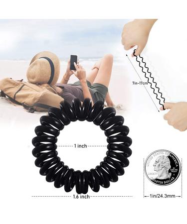17 Pack Spiral Hair Ties for Women & Girls - Multi Color Hair Scrunchies & Accessories - Buy Online on GoSupps.com
