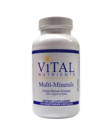 Multi-Minerals Citrate/Malate Formula (NO Copper OR Iron) 120 Capsules
