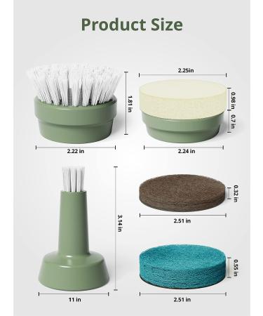 TILSWALL M4L Power Scrubber Brush Heads - Multi-Purpose Replacements - Buy Online on GoSupps.com