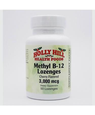 Holly Hill Health Foods Methyl B-12 Cherry 50 Lozenges 1 Count (Pack of 50)