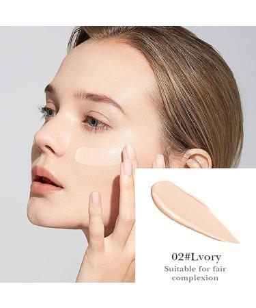 Mushroom Head Air Cushion CC Cream Moisturizing Concealer Cream Long-Lasting Full Coverage Foundation Waterproof BB Cream Tinted Moisturiser with Mushroom Makeup Sponge Liquid Foundation - Buy Online on GoSupps.com