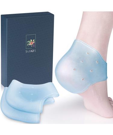 SMATIS Heel Cups, 2PCS Heel Cushion Gel Heel Protector for Plantar Fasciitis Achilles Tendonitis Bone Spur Aching Feet Relieve Pain…