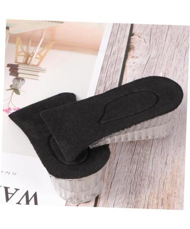 FOMIYES Silicone Shoe Lifts for Men & Women - Comfortable Insoles for Height Increase & Support - Perfect Plantar Support Inserts - Black Half Pad - Buy Online on GoSupps.com