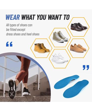 Plantar Fasciitis Insoles | High Arch Support Inserts for Men & Women | Comfort Boot Sole Inserts for Flat Feet & Pain Relief - XL - Buy Online on GoSupps.com