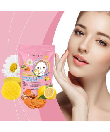 Turmeric Kojic Acid Cleansing Pads for Dark Spots - All-Natural Exfoliating Face Pads | Deep Cleanse & Refresh | 120 Count - Buy Online on GoSupps.com