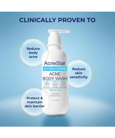 Acnestar Antibacterial Acne Body Wash with Salicylic Acid - Treats Back Chest Shoulder & Butt Breakouts Fights Clogged Pores & Cystic Acne Antifungal Body Wash - for Men & Women - Buy Online on GoSupps.com