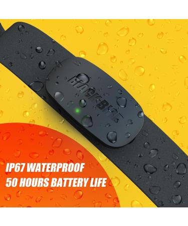 Premium Pulse Heart Rate Monitor | Ant+/Bluetooth Fitness Tracker with Soft Chest Strap | IP67 Waterproof | iOS/Android Compatible - Buy Online on GoSupps.com