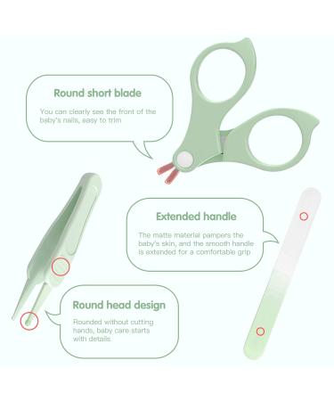 Hyadry Baby Care Set - Nail Scissors Clippers & Tweezers for Newborns | Sweet Owl Gift Packaging - International Shipping - Buy Online on GoSupps.com