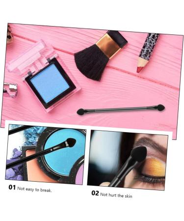 Baluue 90 Pcs Double Ended Eyeshadow Brush Sponges Makeup Cosmetic Tool Tipped Eye Black Artificial Fiber - Buy Online on GoSupps.com