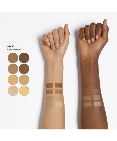 Ruby Kisses 3D Contour Artist Powder Palette - Light Medium | Sculpt and Define Cheekbones, Nose, and Jawline | 1 Count - Buy Online on GoSupps.com