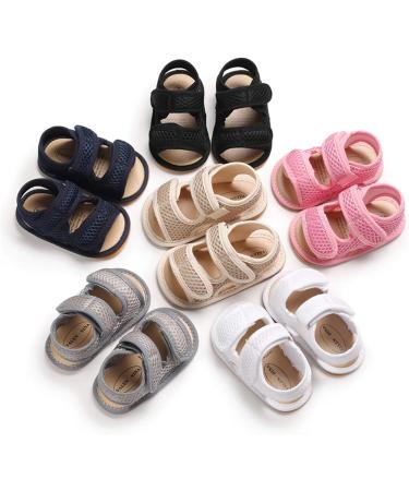 RVROVIC Baby Sandals - Soft Anti-Slip Sole for Boys & Girls | Toddler First Walkers | 0-6 Months | Dark Blue - Buy Online on GoSupps.com