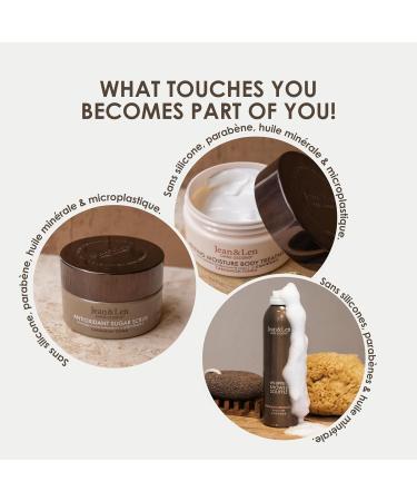 Jean & Len Cardamom and Tonka Spa Ceremony Gift Box with 3 Body and Mind Products FSC Certified Box Vegan - Buy Online on GoSupps.com