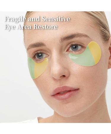 Gentle Relief Under Eye Patches | Calming Gel Masks for Dark Circles & Puffiness | 3-Cica Complex & Panthenol | Effective Wrinkle Care for Men & Women - Buy Online on GoSupps.com