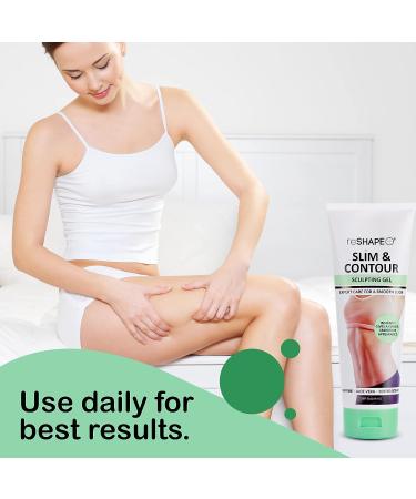 Reshape+ Tummy Tightening Cream - Anti Cellulite & Fat Burning Body Firming Gel | Hydrating Formula - Fades Stretch Marks | Tightens Loose Skin on Belly, Legs, Arms & Butt | 8 Fl Oz - Buy Online on GoSupps.com