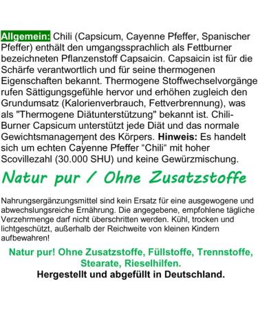 Red Chili F-Burner Capsicum 180 Capsules | Nature Pure Fat Metabolism & Diet Support for Weight Management - Buy Online on GoSupps.com