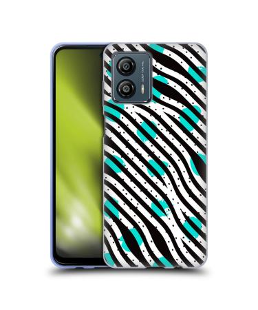 Head Case Designs Officially Licensed Haroulita with Zebra Dots Abstract Art Soft Gel Case Compatible with Motorola Moto G53 5G