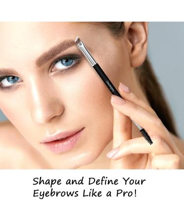 Daubigny Makeup Brushes Dual-ended Angled Foundation Brush Concealer Brush Eyebrow Brush Perfect for Any Look Premium Luxe Hair Rounded Taperd Flawless Brush Ideal for Liquid Cream Powder Blending Dual-Ended Angled and Eye Brow - Buy Online on GoSupps.com