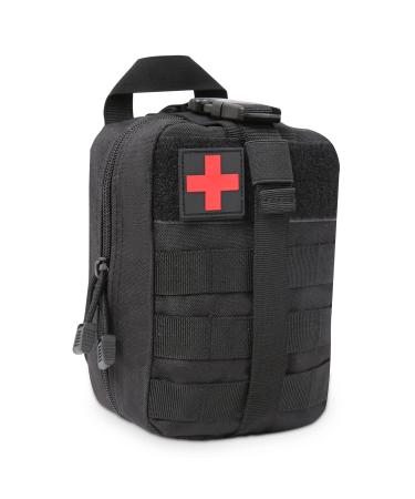 Bituor first aid pocket empty tactical bags molle emt small pouch waterproof rip-away first aid kit tactical survival bag for outdoor camping travel motorcycle adventure (black) - Buy Online on GoSupps.com