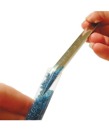 The Beadsmith ScoopEEZ - Curved Metal Bead Scooping Tool for Easy Bead Pickup, Storage, and Organization - Buy Online on GoSupps.com