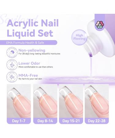 Saviland Professional Acrylic Nail Liquid Set - Pure EMA Formula Non-Yellowing MMA Free Medium Time Drying Acrylic Liquid (1.69 Oz Pack of 2) - Monomer for Extension & Carving Acrylic Nails 1-2PCS EMA Acrylic Liquid - Buy Online on GoSupps.com