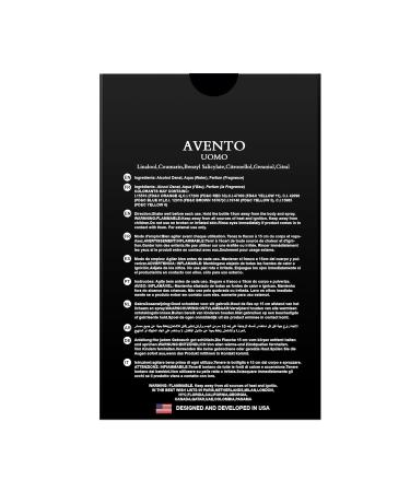 Hybrid & Company Avento Uomo For Men Eau De Toilette Vaporisateur Natural Spray 3.4 Fl Oz AVENTO UOMO 3.4 Fl Oz (Pack of 1) - Buy Online on GoSupps.com