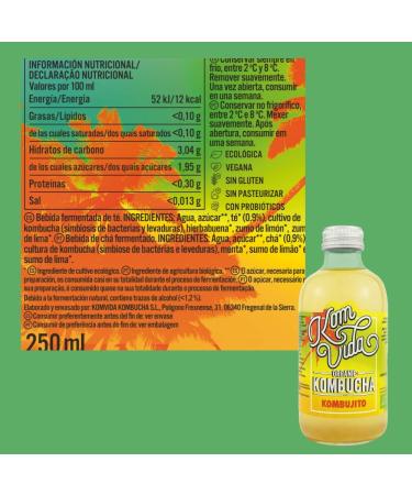  Komvida Kombucha - Komvida - Multi-flavor Kit - 12 x 250ml bottles - Chilled delivery - Buy Online on GoSupps.com