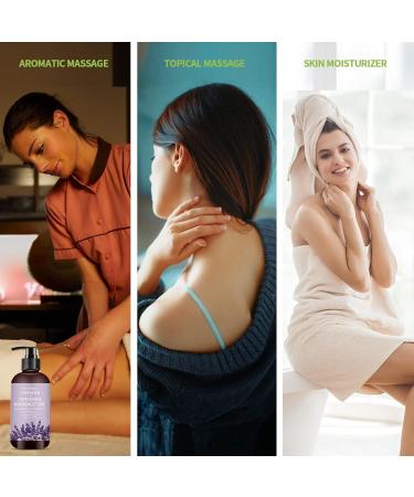 Premium Lavender Massage Oil for Relaxation & Muscle Relief - Ideal Body Oil for Men & Women - Buy Online on GoSupps.com