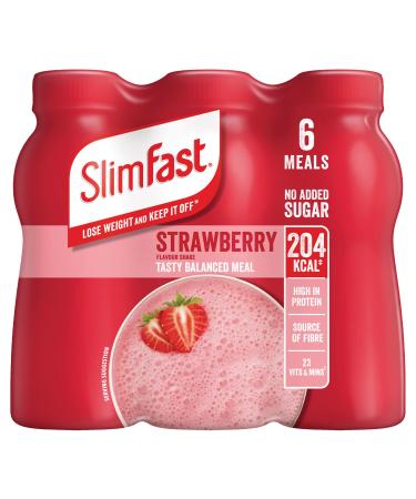 SlimFast SlimFast Pack of 6 ready-to-drink strawberry-flavored shakes 325 ml
