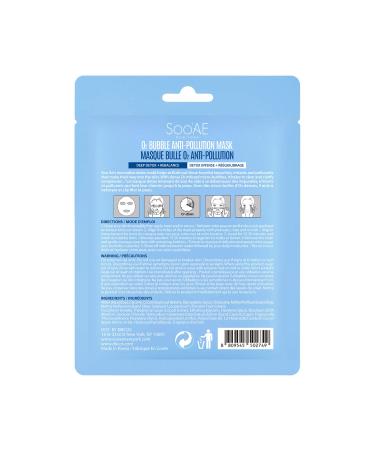 Shop Soo Ae O2 Bubble Anti-Pollution Face Mask 12 Count - Oxygenating Deep Detox & Purifying Korean Skincare for Flawless Skin - Buy Online on GoSupps.com
