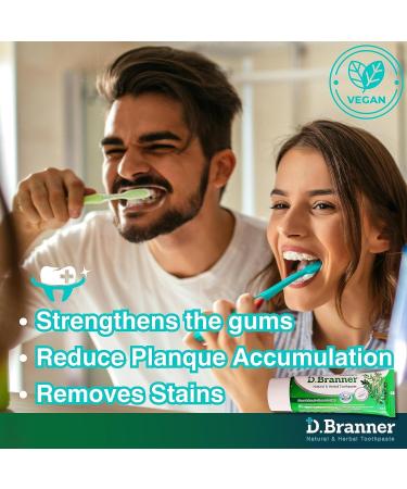 Herbal Natural Toothpaste - Fluoride Free Neem & Clove Vegan Formula for Gum Health & Fresh Breath - Buy Online on GoSupps.com