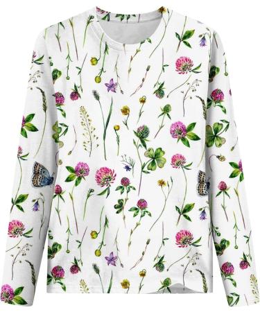 Odjoy Women's Long-Sleeved Christmas Shirt | Casual Blouse & Print Tunics Sweatshirt - Perfect Holiday Look! - Buy Online on GoSupps.com