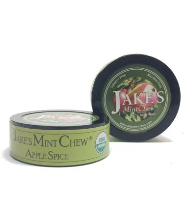 Jake's Mint Chew Apple Spice - Tobacco & Nicotine Free - 1 Can - Buy Online on GoSupps.com