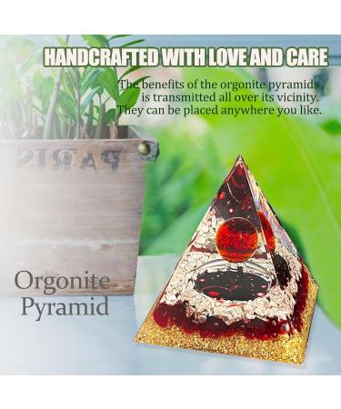 Crystal Garnet Zodiac Cancer Orgone Pyramid for Healing & Meditation - Buy Online on GoSupps.com