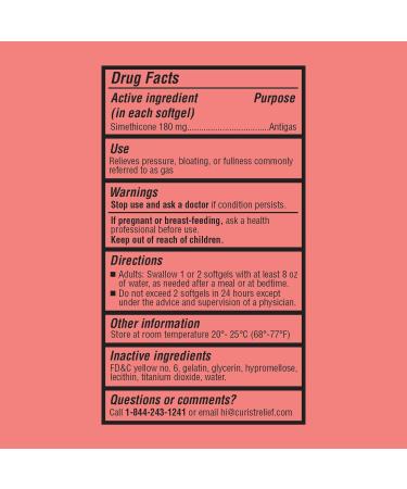 Curist Gas Relief Simethicone 180 mg Softgels (365 Count) - Digestive Relief Bloating Relief & Anti Flatulence Gas Pills for Adults - Aids Bloating Relief (365 Softgels) - Buy Online on GoSupps.com