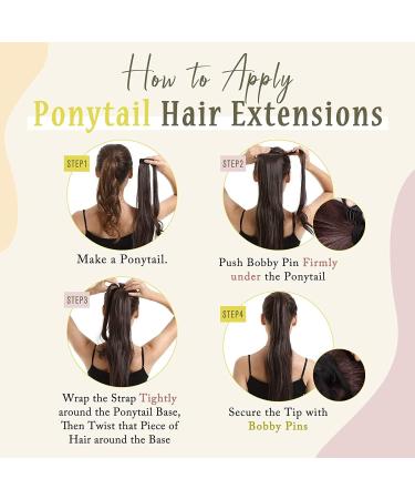 Ponytail Extensions No Claw Clip Full Shine Ponytail Human Hair Straight Wrap Around Ponytail Clip Balayage Color Ponytail Extensions 70Grams for Women(Black 12 inches 70g) 12 inches 70g Black - Buy Online on GoSupps.com