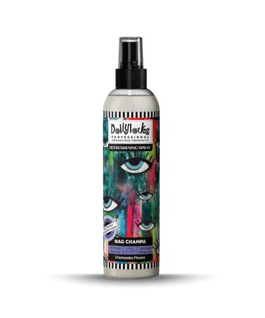 Professional Organic Dreadlock Refreshening Spray - Plant Based Loc Hair Care Products Residue-free and Sulfate-free Loc and Scalp Refreshing Spray for Dreadlocks Nag Champa 8oz