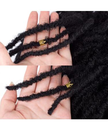 YEZHIQIU 8 Short Dreadlock Wig - Natural Black Synthetic Hair, Heat Resistant Faux Afro Locs Braids Wigs (1B) - Buy Online on GoSupps.com