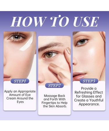 Retinol & Caffeine Eye Cream for Dark Circles Puffiness Wrinkles & Fine Lines Anti-Aging Under Eye Cream Hydrating Firming Skin Daily Face & Neck Cream for Men & Women 50g - Buy Online on GoSupps.com