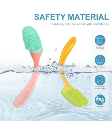 KUIING 3Pack Dog Finger Toothbrush Food Grade Silicone Cat Toothbrush Pet Toothbrush Keep Dog'S Mouth Clean and Reduce Gum Disease Teeth and Gums Care Kit for Puppy Kitten Pets - Buy Online on GoSupps.com