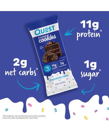 Quest Nutrition Frosted Cookies & Protein Chips Variety Pack Chocolate Cake Cookies BBQ/Cheddar & Sour Cream/Sour Cream & Onion Chips - Buy Online on GoSupps.com