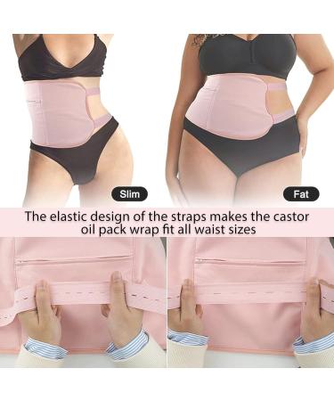 Reusable Castor Oil Packs & Wraps for Liver Detox | Ergonomic & Soft Compress | Sleep-Rapid Oil Pack (Pink) - Buy Online on GoSupps.com