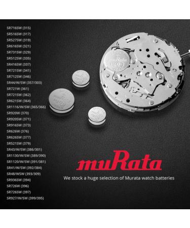 Murata 315 Battery SR716SW - 1.55V Silver Oxide Watch Button Cell (10 Pack) | Premium Quality & Long-Lasting Power - Buy Online on GoSupps.com