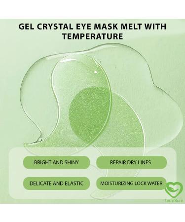 Avocado Collagen Eye Masks - 60 pcs for Puffy Eyes, Dark Circles, and Wrinkles - Hydrating Eye Gel Pads for Under Eye Treatment - Buy Online on GoSupps.com