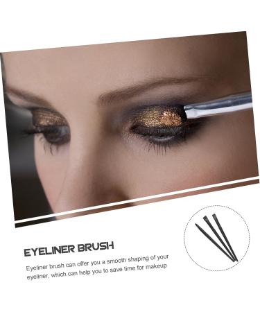 Mikinona 3pcs Eyeliner Brush Eyebrow Brush Eyeliner Pencil Flat Eyeliner Brush Make up Brush Short Hair Tool - Buy Online on GoSupps.com