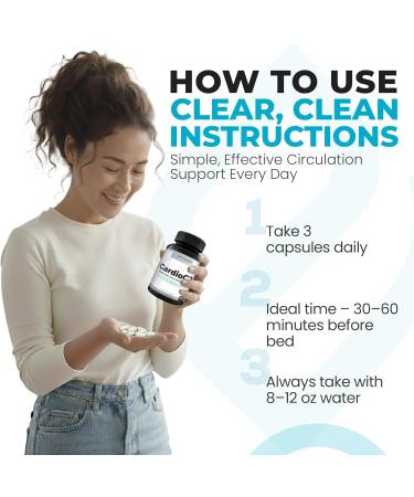 CardioC2 Circulation & Energy Support Doctor-Formulated Blend with Beet Root Black Garlic Hawthorn & CoQ10 Supports Healthy Blood Flow Energy & Clarity 60 Capsules - Buy Online on GoSupps.com