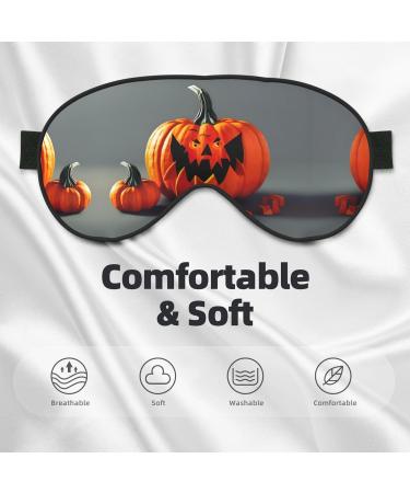 Fall Pumpkin Print Ultra-Soft Eye Mask | Light-Blocking for Optimal Comfort & Restful Sleep International Shipping Available - Buy Online on GoSupps.com